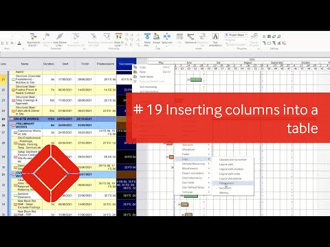Inserting columns into