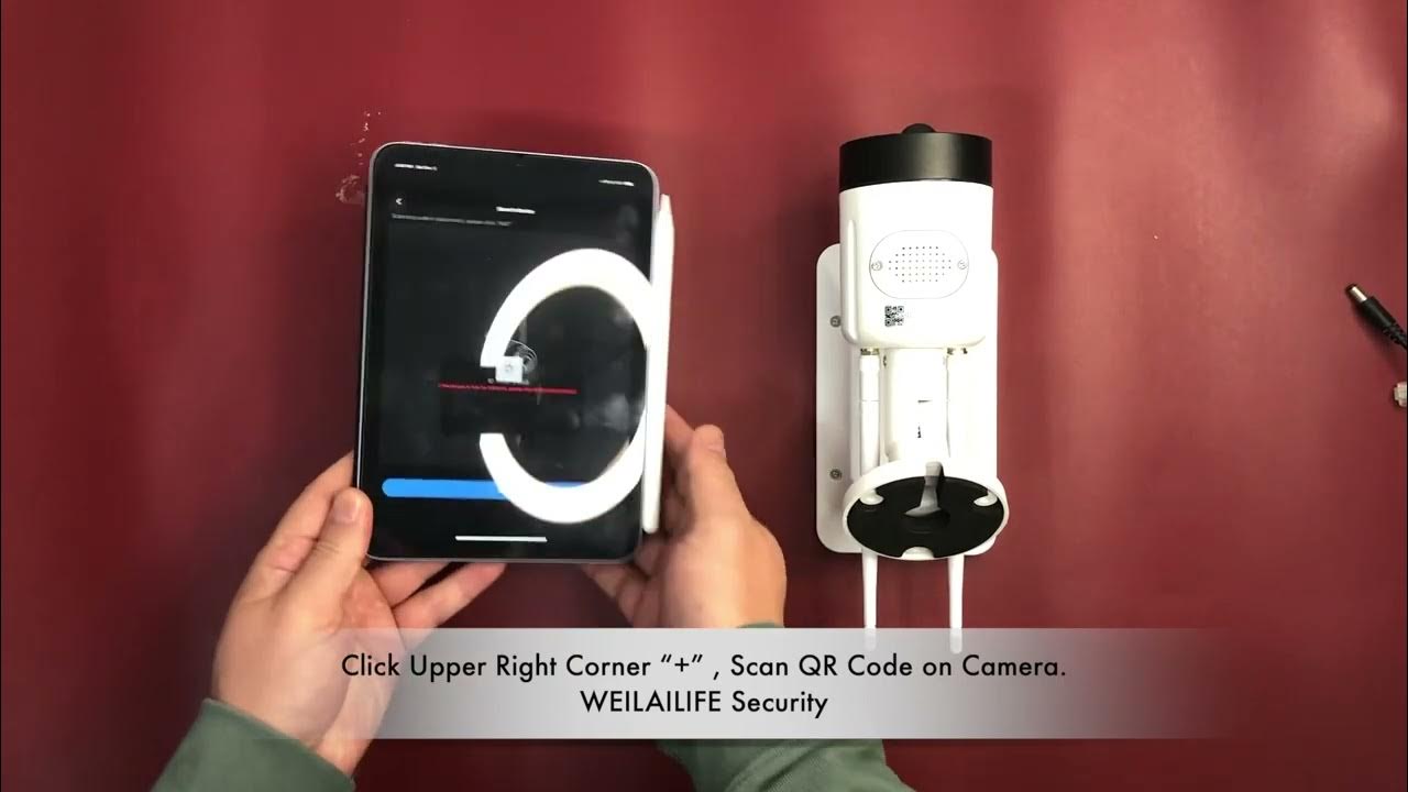 WEILAILIFE Wireless WiFi Solar Security Camera Set Up YouTube