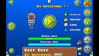 B 100% (NEW HARDEST + FIRST MEDIUM DEMON)