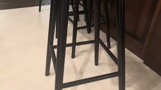 Review of LUE BONA Windsor Wooden Bar Stools Set of 4 for Kitchen Island #amazonfinds
