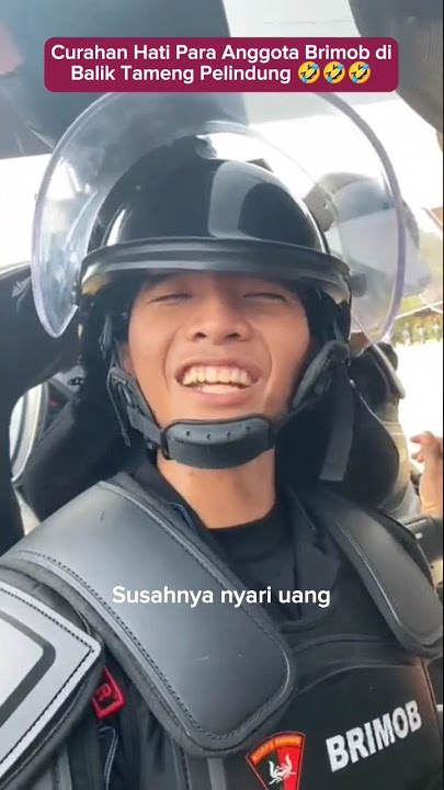 Apparently!!! This is what Brimob members chatted about behind their shields 🤣 #police #tni #viral