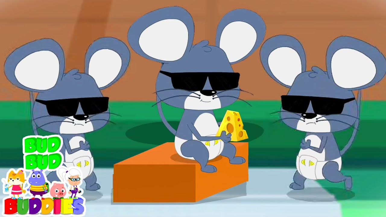 Three Blind Mice Song Nursery Rhymes and Baby Songs with Bud bud