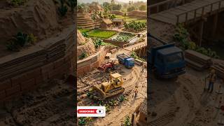 DIY Mini Truck Builds Strong Cement Bridge! | Amazing Miniature Construction Engineering Project #ai