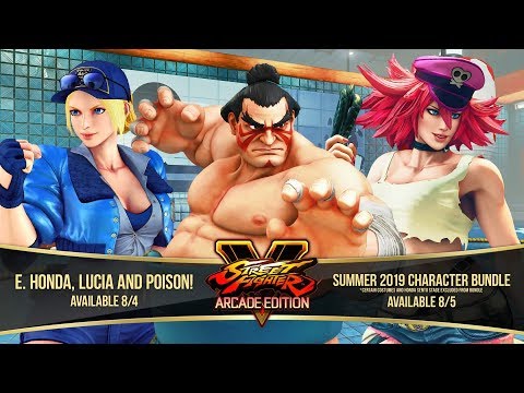 Street Fighter V: Arcade Edition – E. Honda/Lucia/Poison Gameplay Trailer