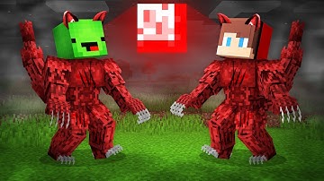 JJ and Mikey Morph into BLOOD WEREWOLF in Minecraft (Maizen)