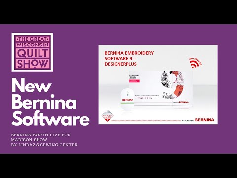Computerized Quilting  New Bernina Embroidery Module  Wisconsin Quilt Show  Live  LindaZ's