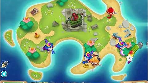 Bloons TD6 - Lotus Island Magic Monkeys Only, No Monkey Knowledge