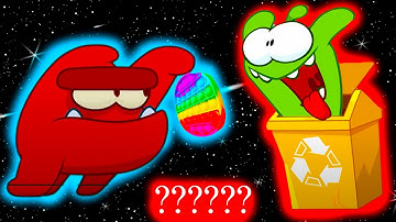 Monster & Om Nom "Scaring!" "Pop It!"  Sound Variations in 1 Minutes