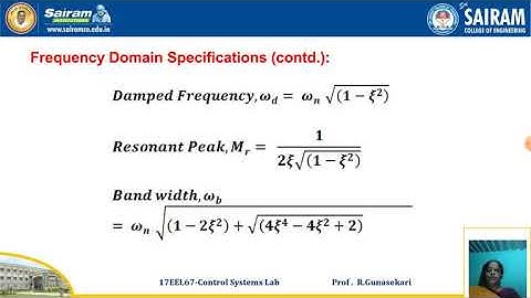Lab Video_17EEL67_Expt.No.3-Frequency Response of Second Order System_R.Gunasekari