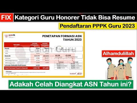 Daftar Nama Guru Honorer 100% Tidak Bisa Daftar PPPK Guru 2023 Hingga Resume ~ Solusinya?