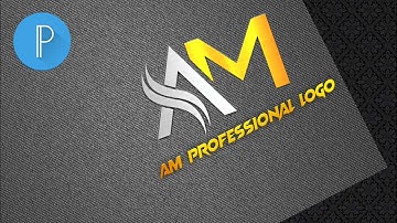 AM logo design how to edit AM professional logo design on pixellab complete tutorial by (SB Edotors)