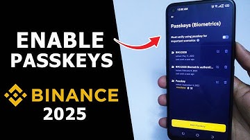 How to Enable Passkey in Binance Account in 2025 | Add Passkey on Binance App
