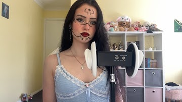 ASMR 3dio trigger words & mic tapping ~ halloween edition 🎃