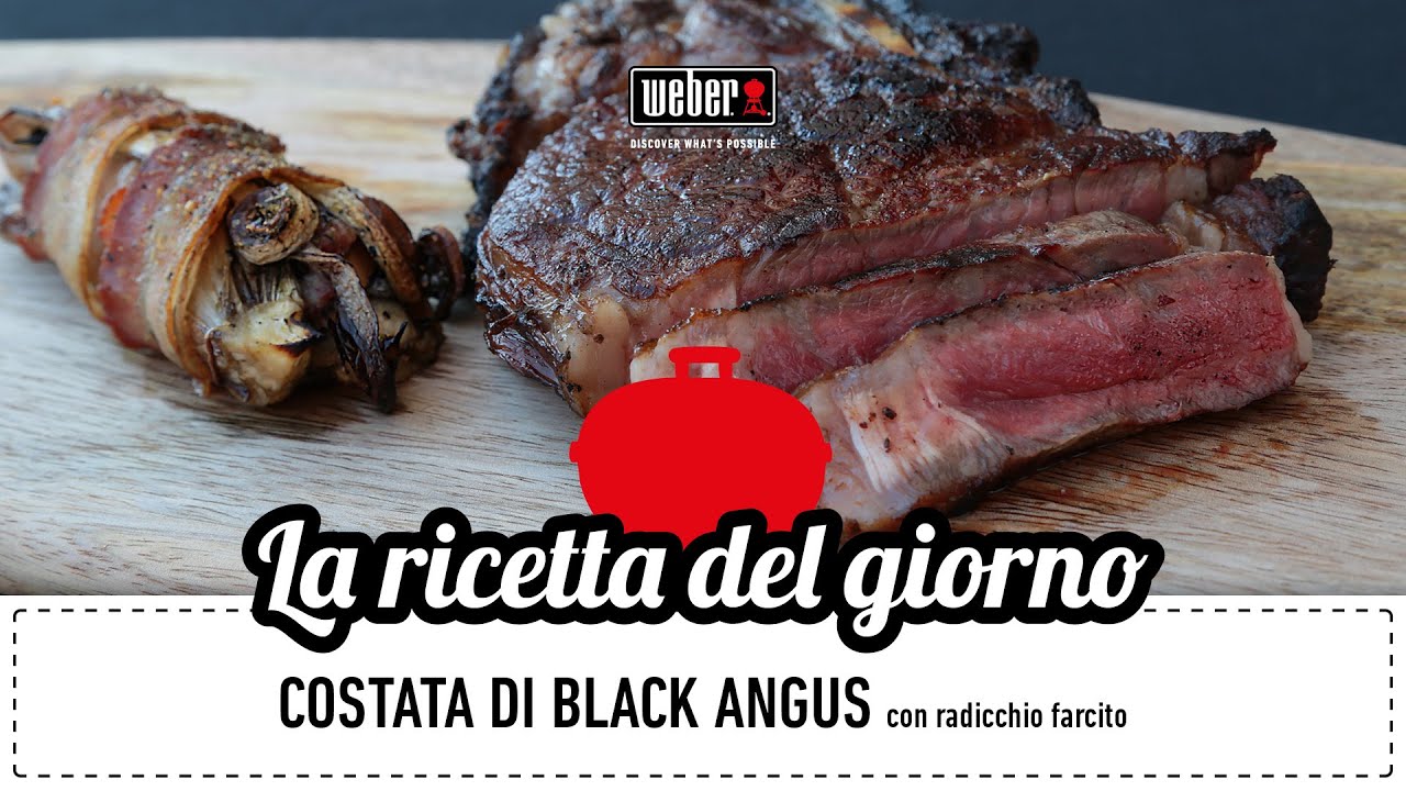 Video ricetta: Costata di Black Angus con radicchio farcito - YouTube