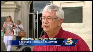 Judge strikes down Indiana's same-sex marriage ban