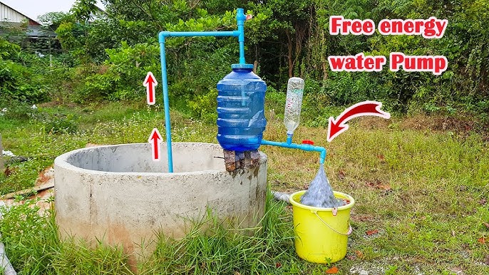 How to Make The simplest manual water pump 