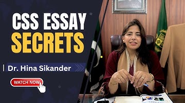 CSS Essay Secrets by Dr. Hina Sikander | Master the Art of Essay Writing