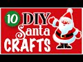 10 EASY Santa Crafts! 🎄 CHRISTMAS DIY | Dollar Tree DIY