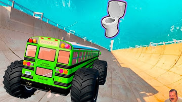 BeamNG Drive Bus Crash Compilation – Top 50 School Bus Jumps & Yellow Buses