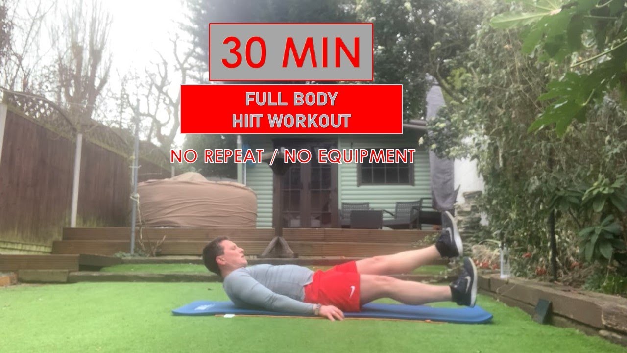 30 Minute Full Body HIIT Workout/ No repeat/No Equipment - YouTube