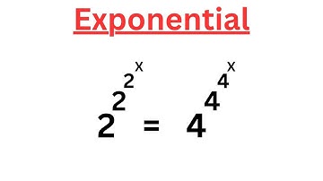 A Nice Exponential Equation | Maths Olympiad