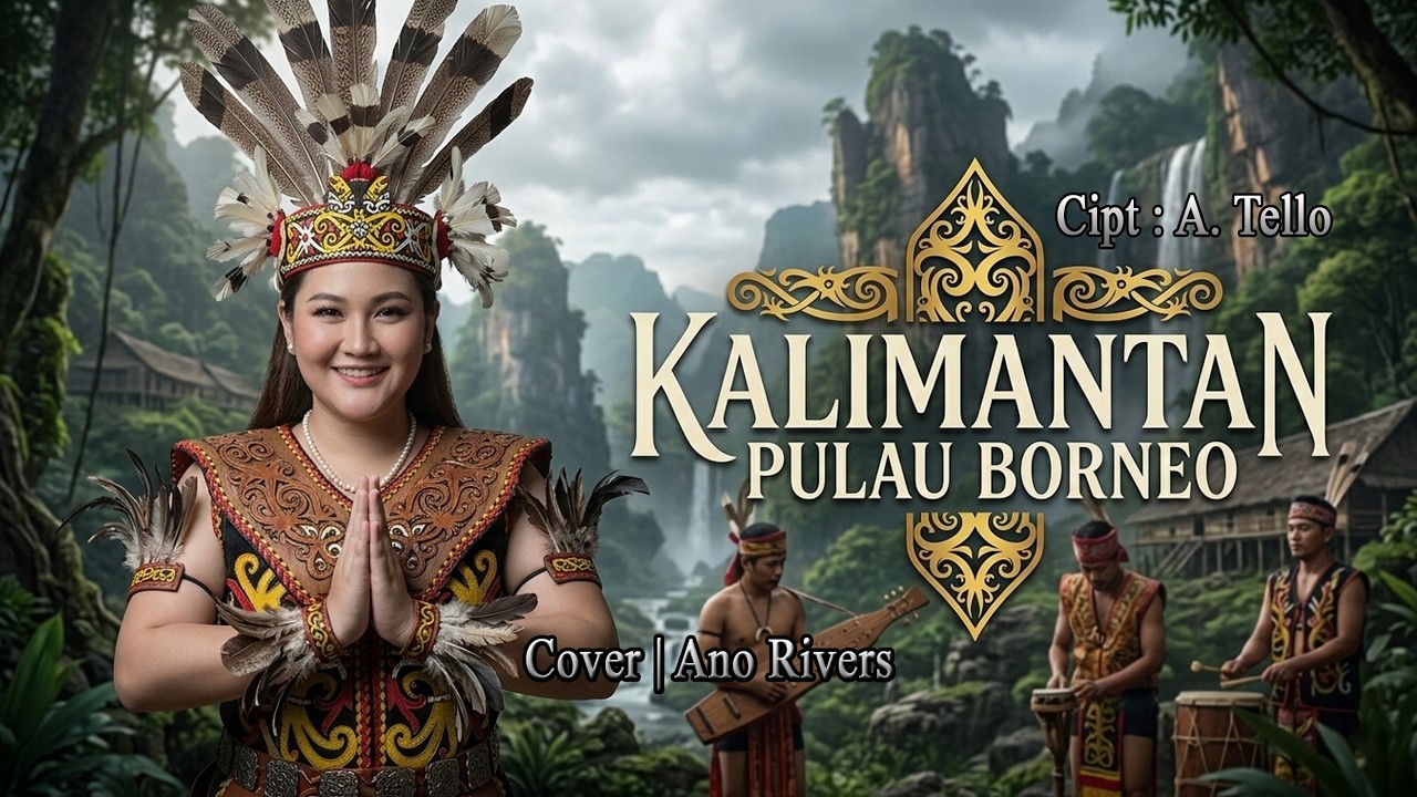 Kalimantan Pulau Borneo - Lagu Dayak | Cover Ano Rivers