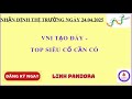 Chứng khoán hôm nay | Nhận định thị trường 24.4.2025:VNI TẠO ĐÁY - TOP SIÊU CỔ LỘ DIỆN