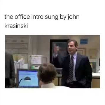 Jim Halpert singing the office theme song #theoffice #jimhalpert #pambeesly #michaelscott #chandler