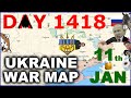 Day 1418 Ukraïnian Map