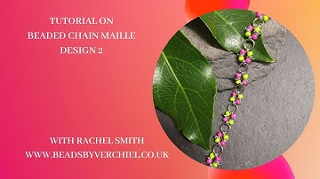 How to make Chain Maille jewellery using seed beads - design 2