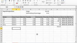 excel 2010 tutorial the status bar microsoft training lesson 1.12