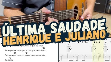Thumbnail of Ultima Saudade - Henrique e Juliano - Cifra - Violão