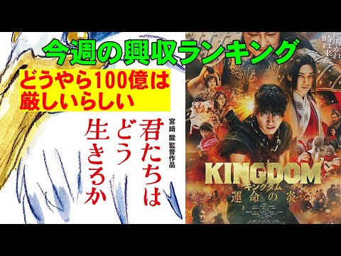 ロケットスタート切ったのに100億厳しい？『君たちはどう生きるか』【俺的映画速報Vol.228】【キングダム 運命の炎 興収 興行収入 ランキング】