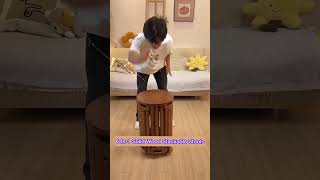 6 In 1 Solid Wood Stackable Stools