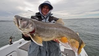 Insane Trophy Lake Trout on Fort Peck Reservoir