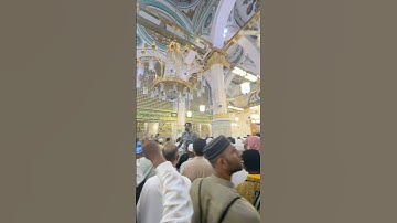 Inside Masjid an-Nabawi 🕌 | Peaceful Moments in Madinah #shorts @abbasi_mune
