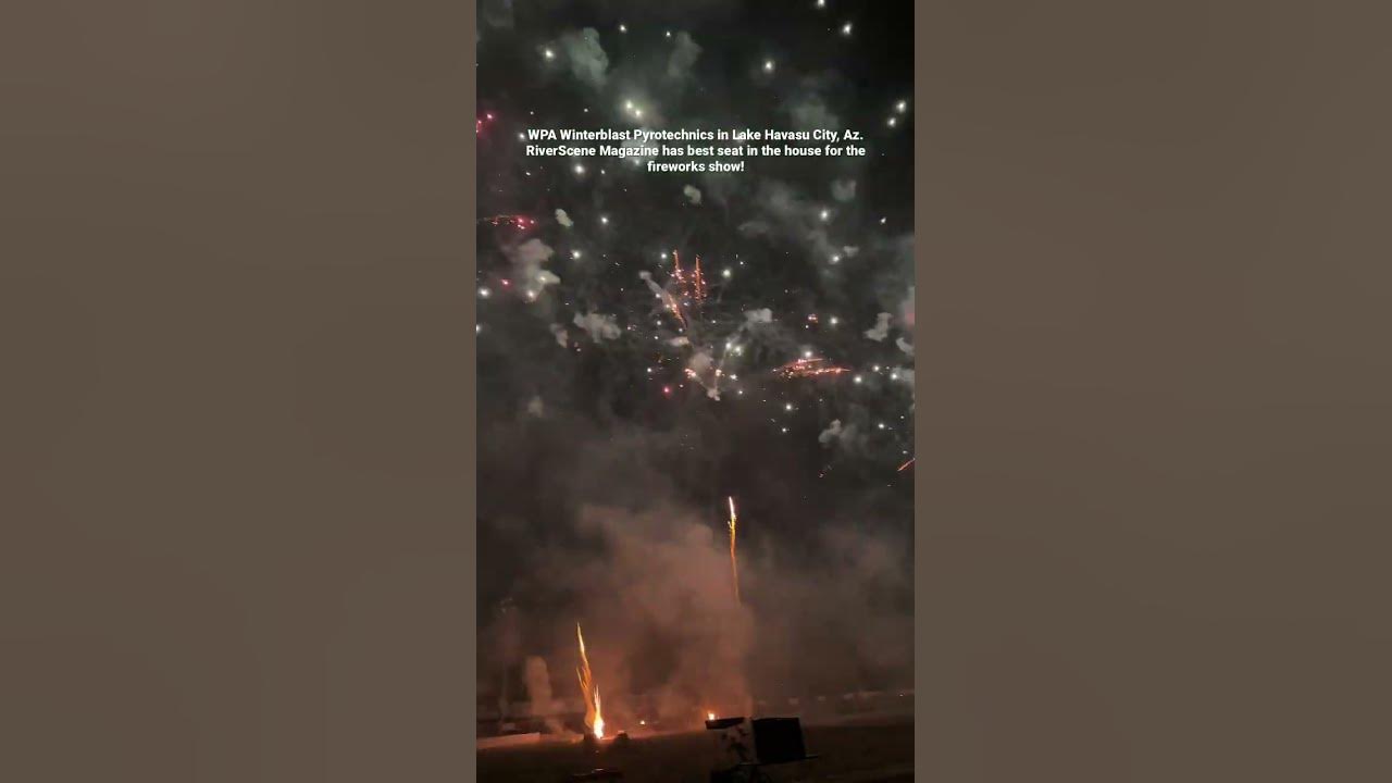 WPA Winterblast Fireworks Friday show in Lake Havasu City. lakehavasu