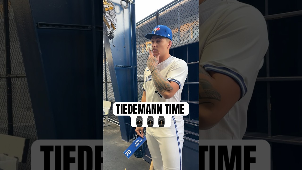 Angles fit for the Big Leagues 📸 Welcome, Ricky Tiedemann 👏 #MLB #Toronto #BlueJays