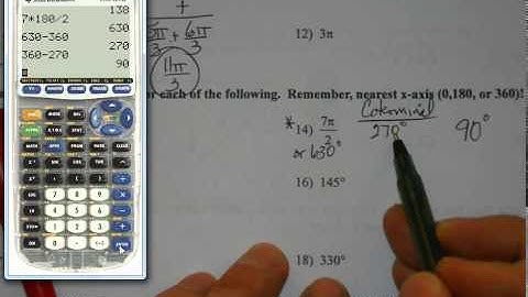 A2-U6-Trig Quiz Review 1A for Trig Quiz #2