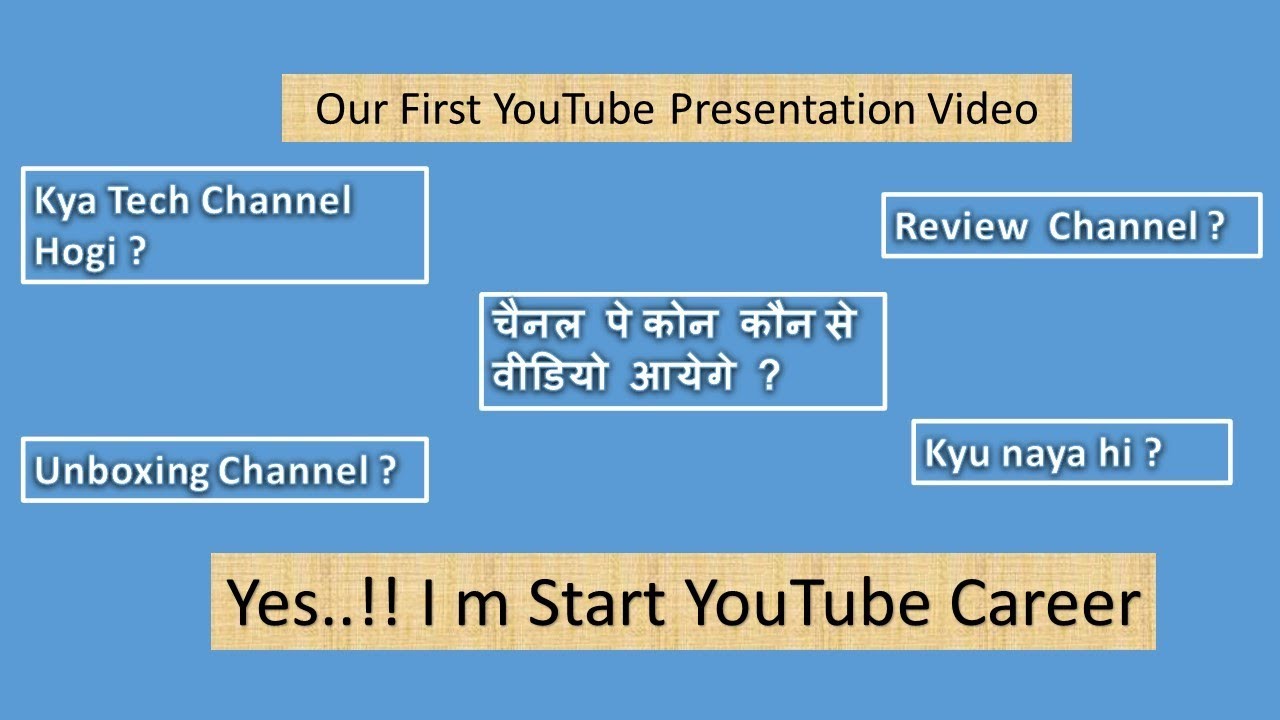 First Presentation My Channel - YouTube