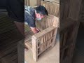 rubbing grinding wood on a long wooden chair #youtubeshorts #trending