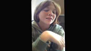 Me sniffing Pepper up my nose