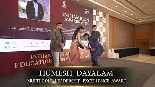 HUMESH DAYALAM  Receives the MULTI-ROLE LEADERSHIP EXCELLENCE AWARD | Indian Icon Awards 2026