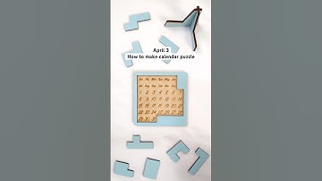 April 3✅ how to make calendar 🗓️ puzzle #custompuzzle #calendarpuzzle #puzzle #adventcalendar #diy