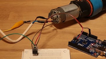 How to control the speed of large DC-Motors with an MOSFET and PWM (IRFZ44N) - Arduino Project