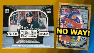 I CAN'T BELIEVE IT! - 2015-16 O-Pee-Chee Platinum Hockey Hobby Box Break - Connor McDavid Chase