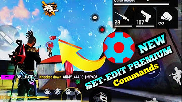 Set-Edit New Premium Commands || aim lock command || set edit headshot command || Set Edit Commands