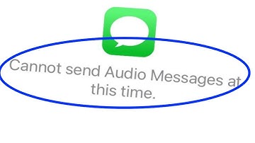 Fix cannot send audio messages at this time ios 16 | Cannot Send Audio Messages At This Time iPhone