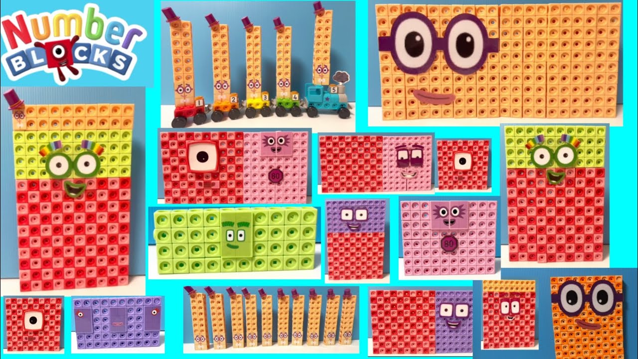 numberblocks addition 20-200 and 20 times tables multiplications