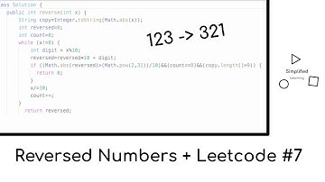 Reversing an Integer in Java - Leetcode #7 Reverse Integer Problem